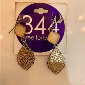 Gold Dangling Statement Earrings